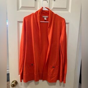 Banana Republic Vibrant Orange Cardigan